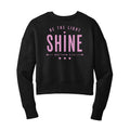 Be The Light Cropped Crewneck Sweatshirt