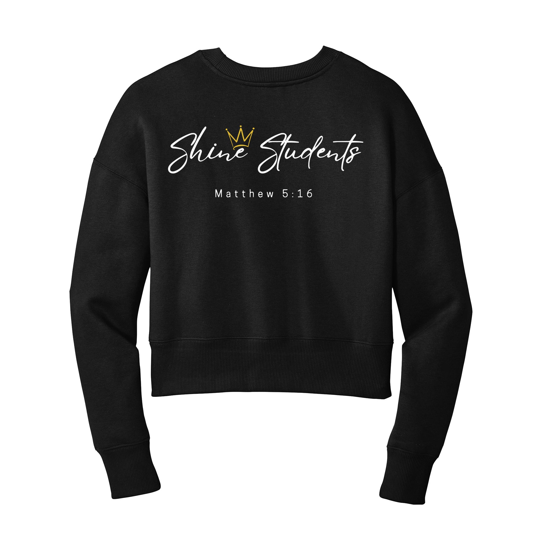 Shine Students Cropped Crewneck Sweatshirt