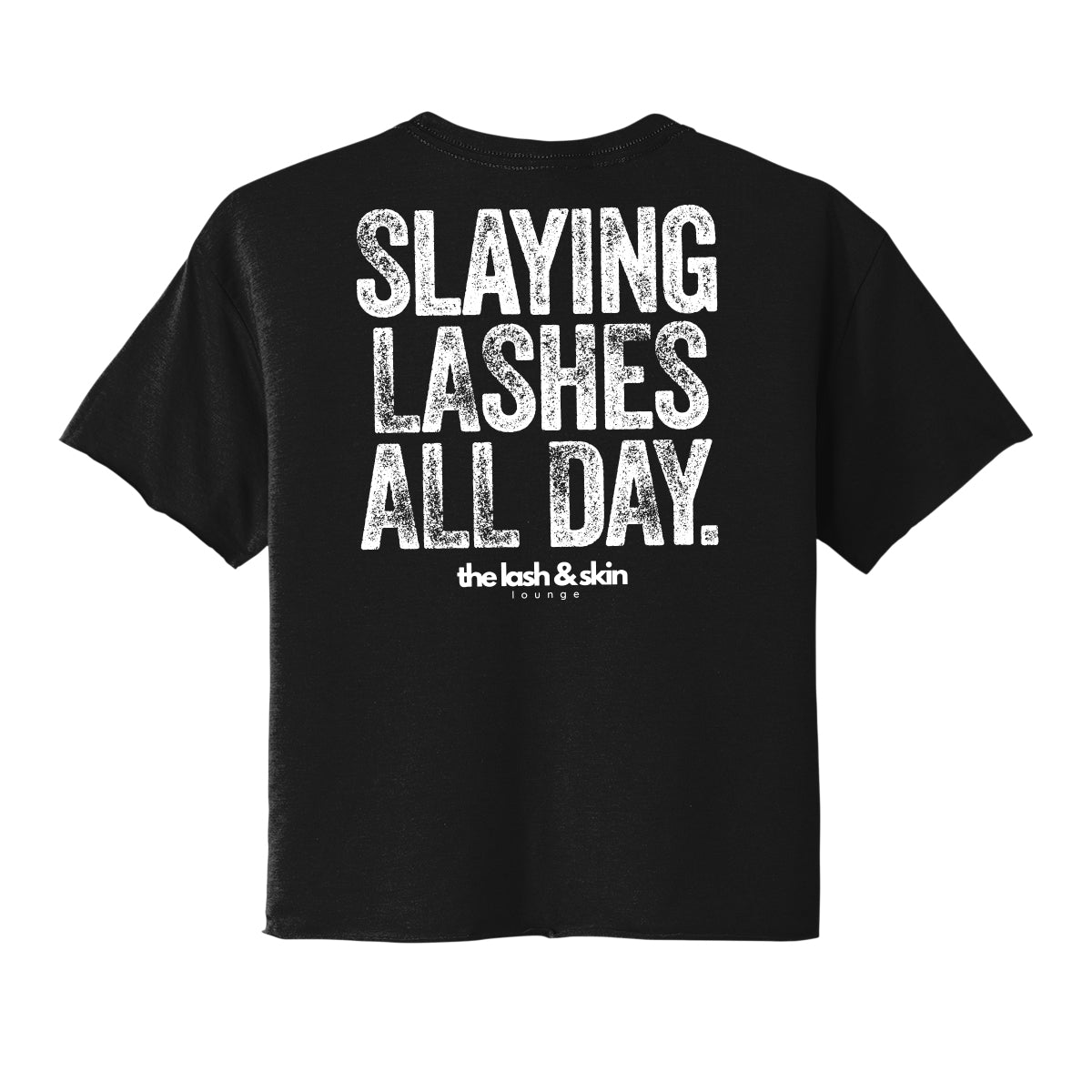 Slaying Lashes All Day Cropped Tee