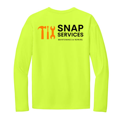 Snap Services Dri Fit Long Sleeve Tee