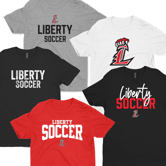 Liberty Lions Soccer Fan 5 TEE PACK