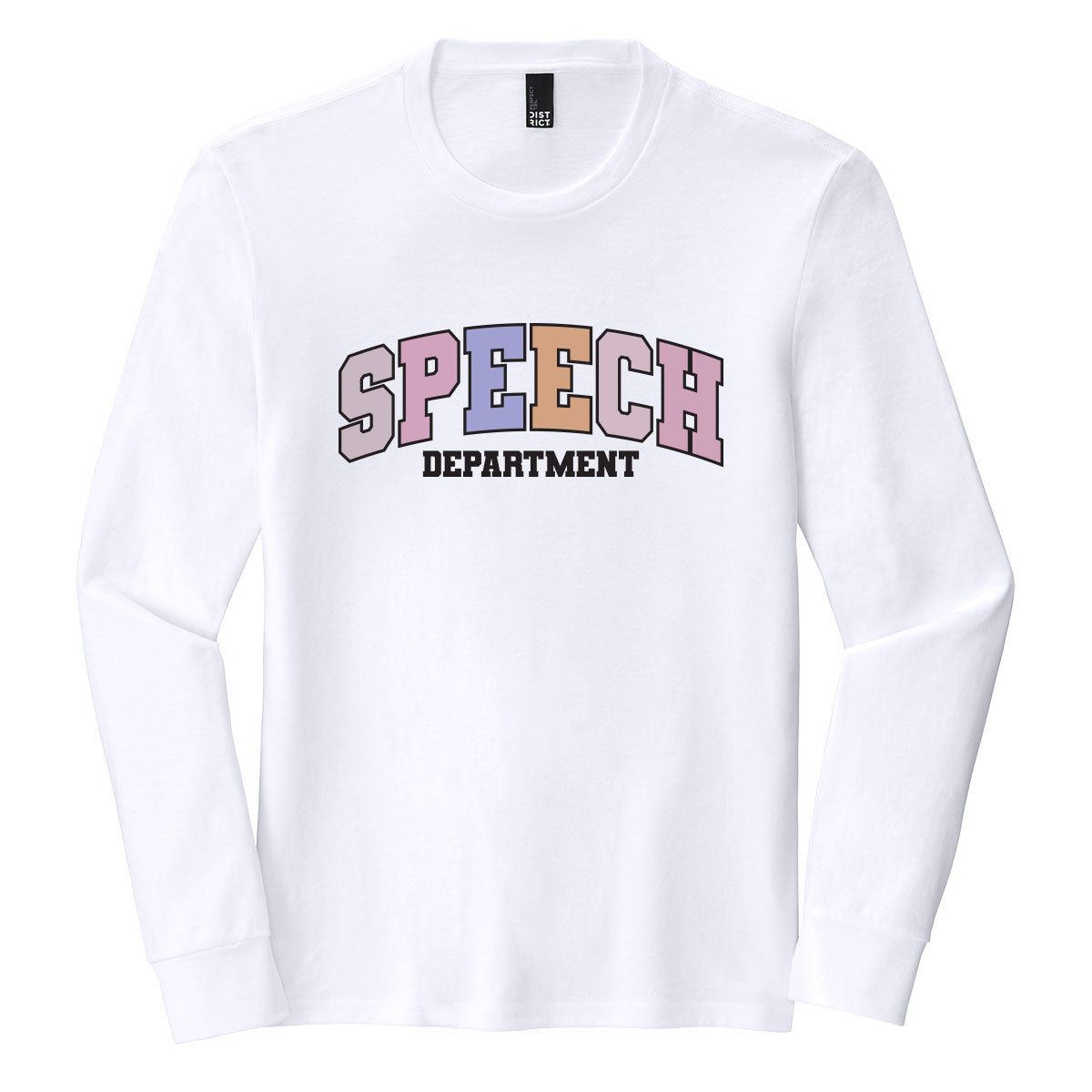 Speech Department Unisex Long Sleeve Tee