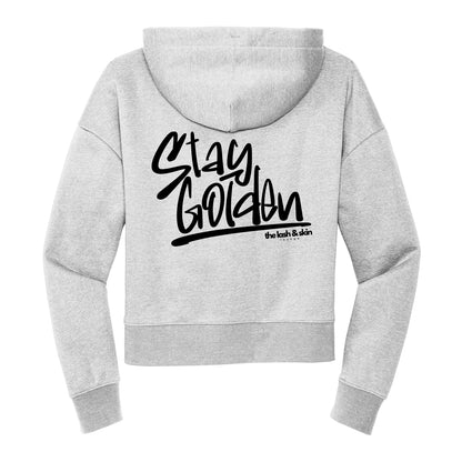 Stay Golden Cropped Hoodie