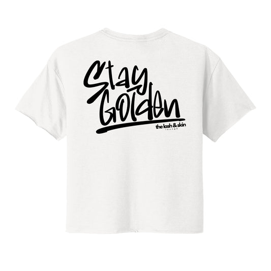 Stay Golden Cropped Tee