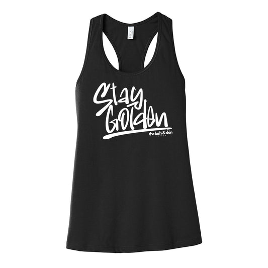 Stay Golden Racerback Tank