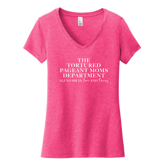 Tortured Pageant Moms Department Womens V-Neck Tee