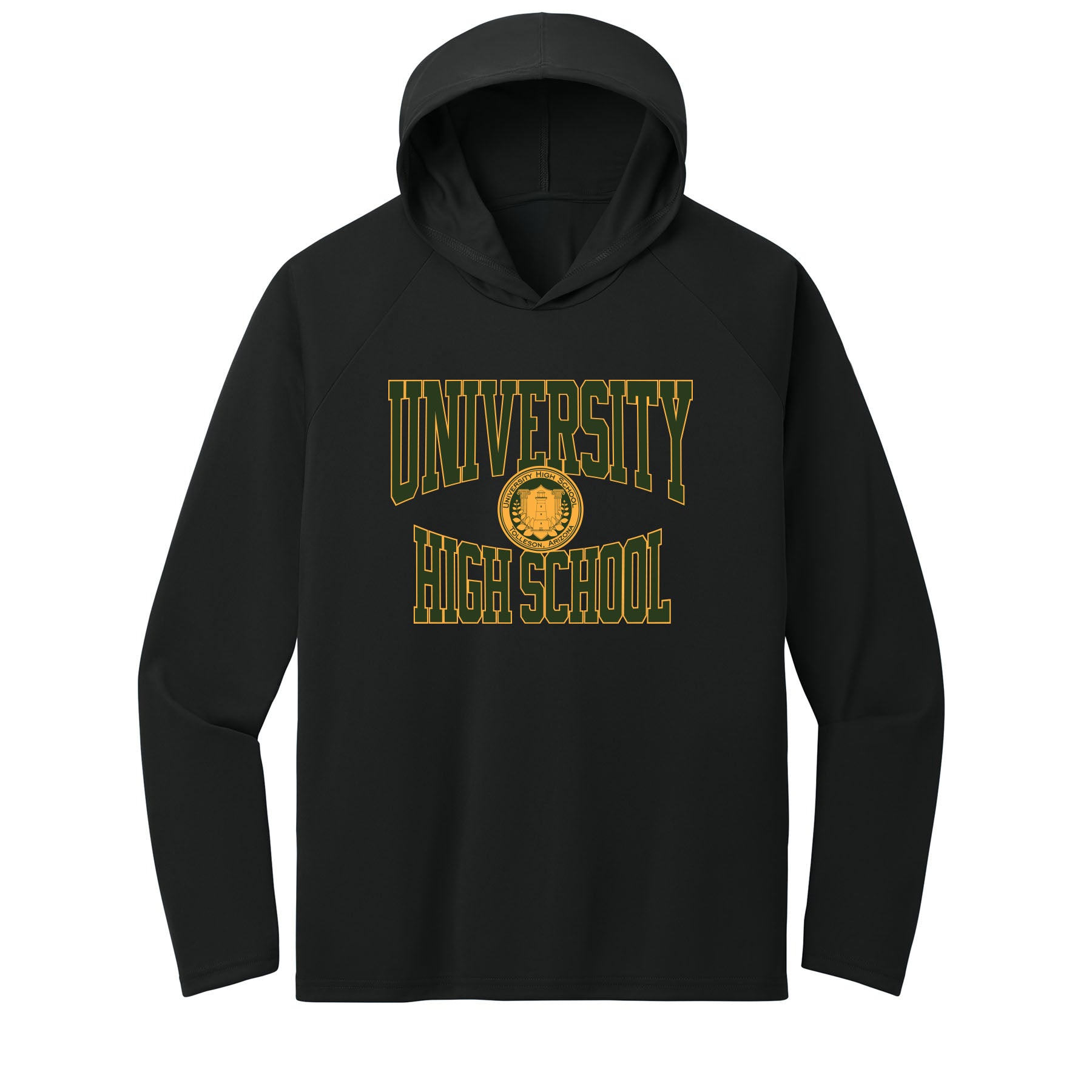 University High School Performance Hooded Long Sleeve Tee