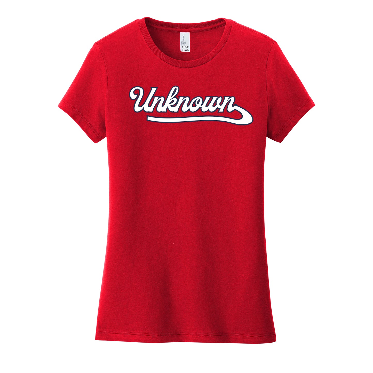 Unknown Boys Script Women's Fitted Tee
