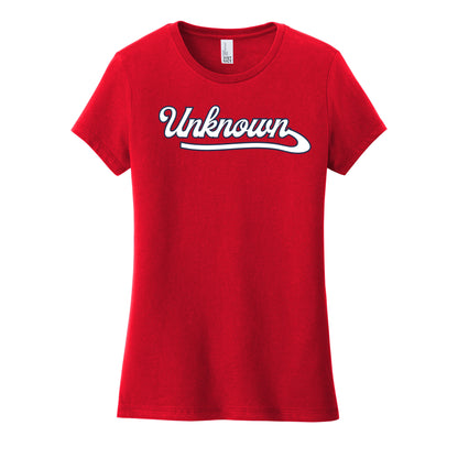 Unknown Boys Script Women's Fitted Tee