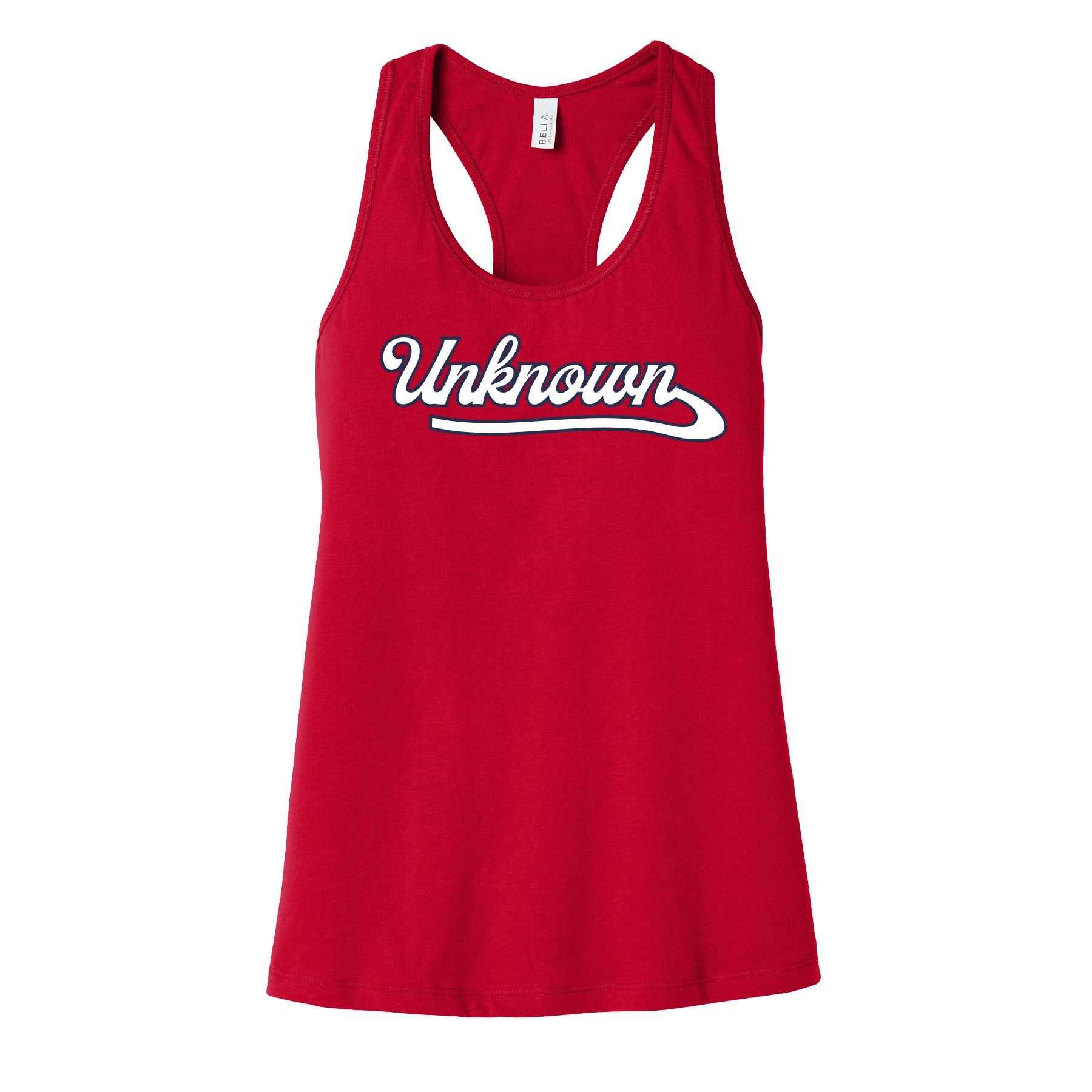 Unknown Boys Script Women's Racerback Tank