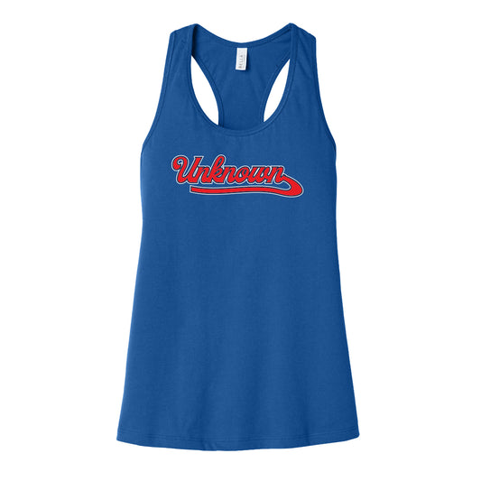 Unknown Boys Script Women's Racerback Tank