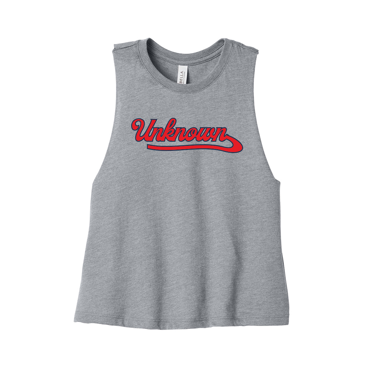 Unknown Boys Script Women's Cropped Tank