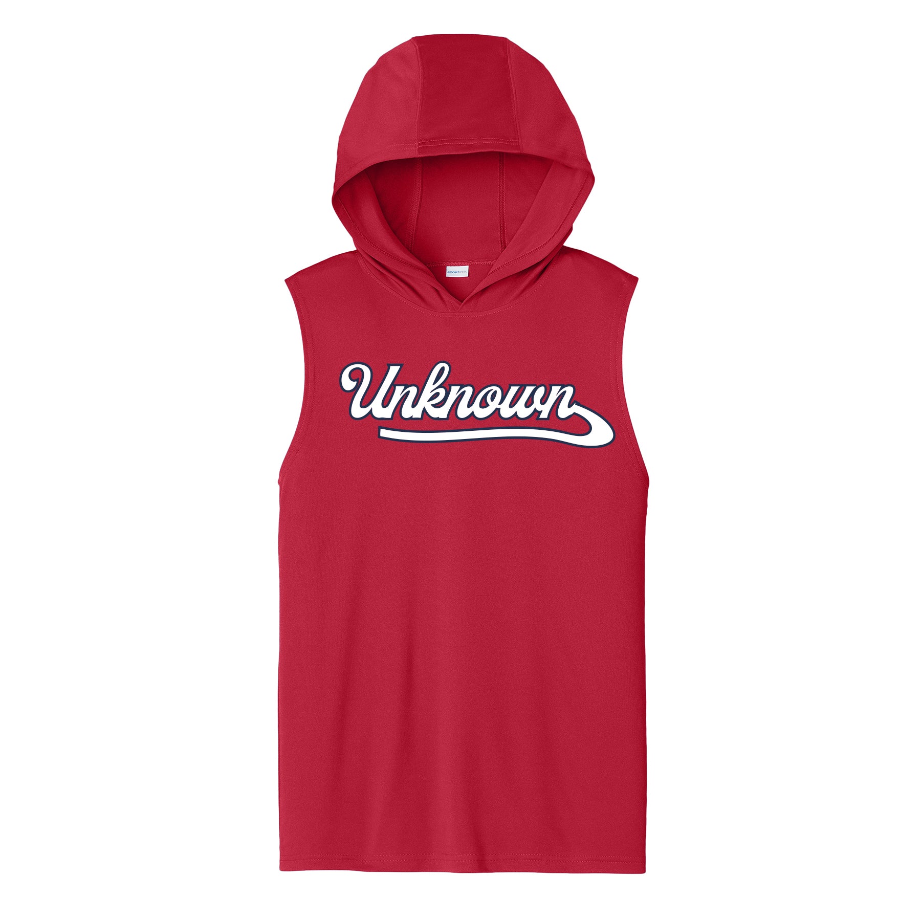Unknown Boys Script Unisex Dri Fit Hooded Tank
