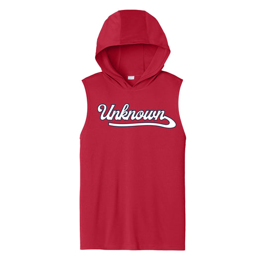 Unknown Boys Script Unisex Dri Fit Hooded Tank