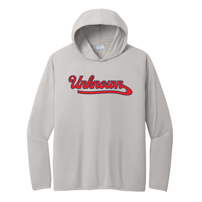 Unknown Boys Script Performance Hooded Long Sleeve Tee