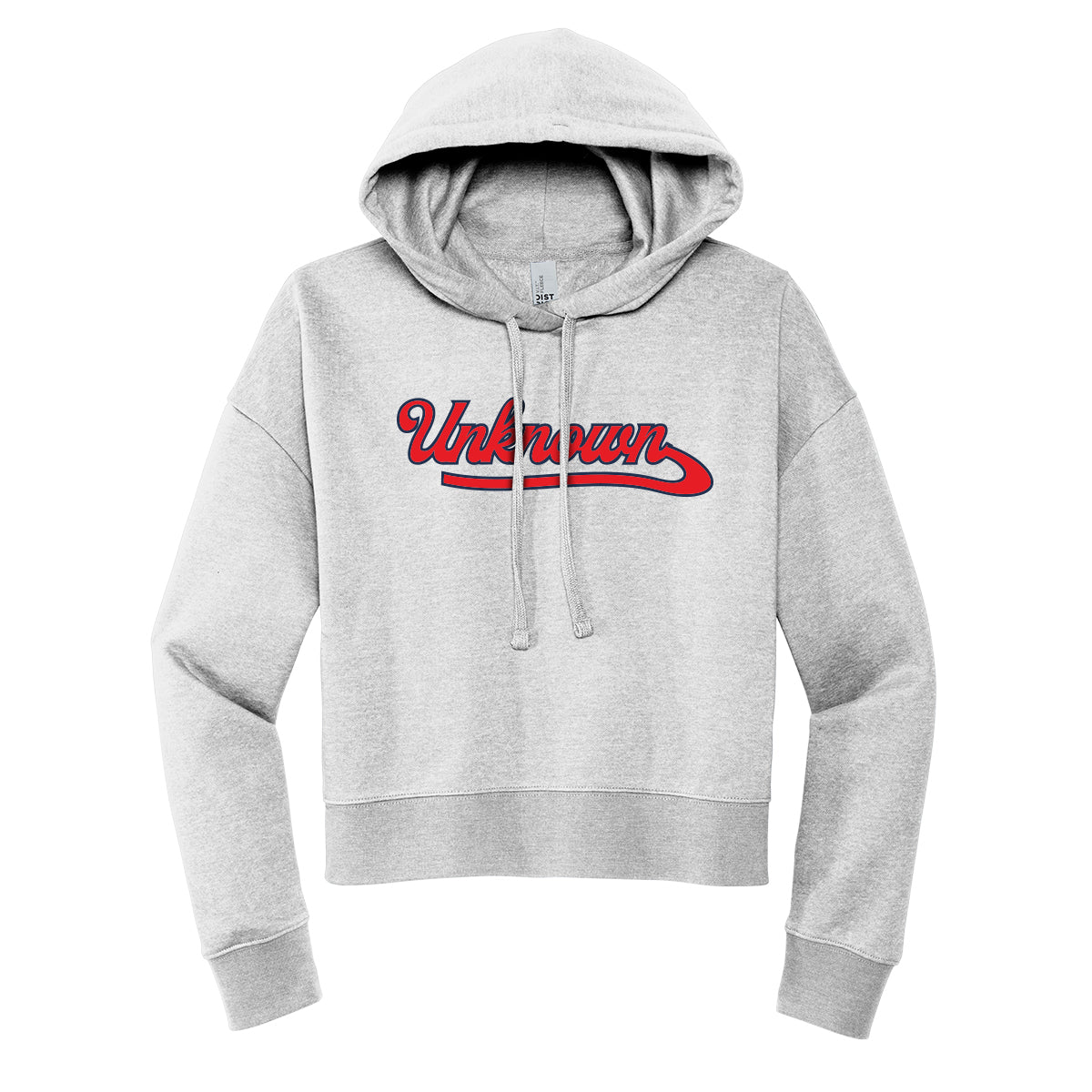 Unknown Boys Script Cropped Hoodie