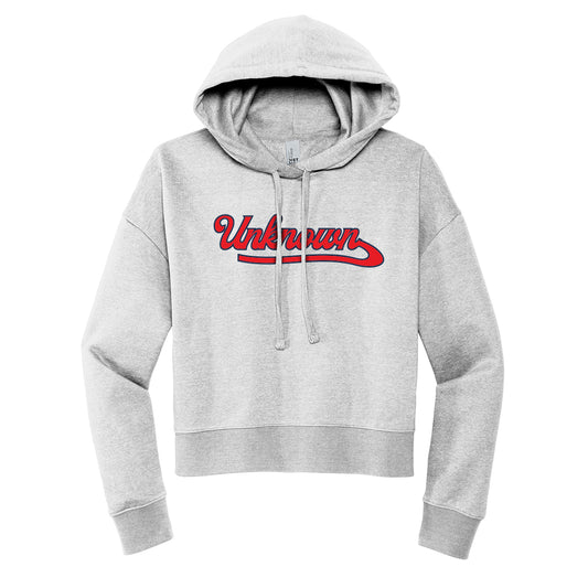 Unknown Boys Script Cropped Hoodie