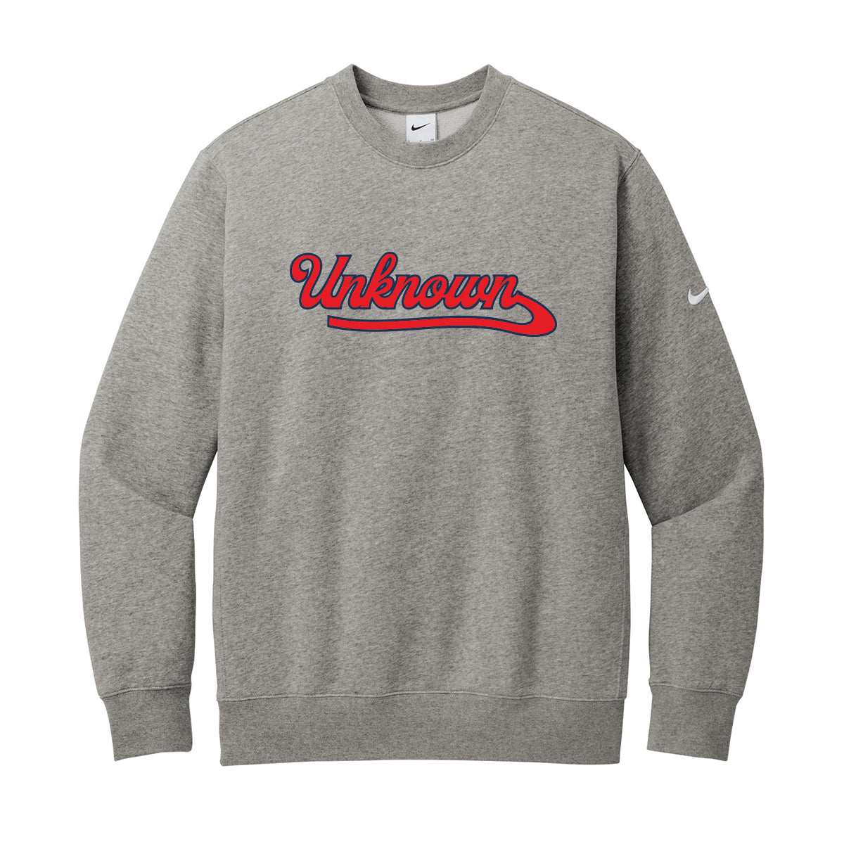 Unknown Boys Script Nike Crewneck Sweatshirt