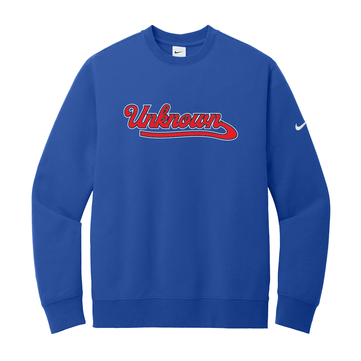 Unknown Boys Script Nike Crewneck Sweatshirt