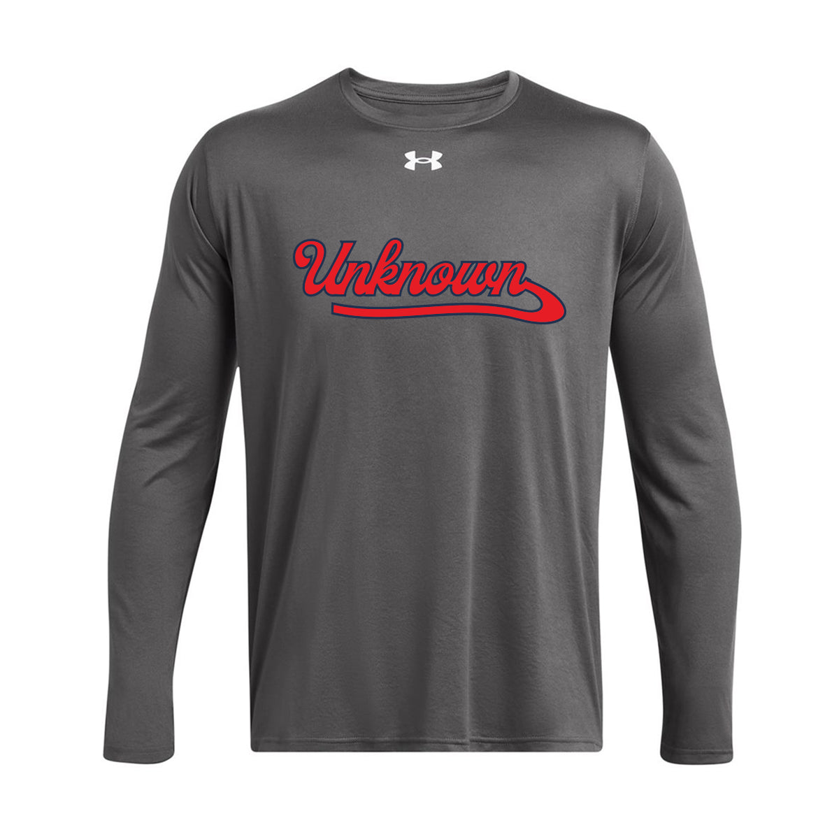 Unknown Boys Script Under Armour Long Sleeve Tee