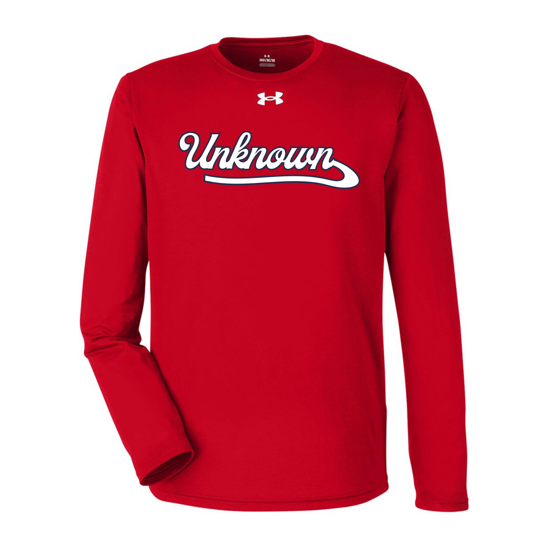 Unknown Boys Script Under Armour Long Sleeve Tee