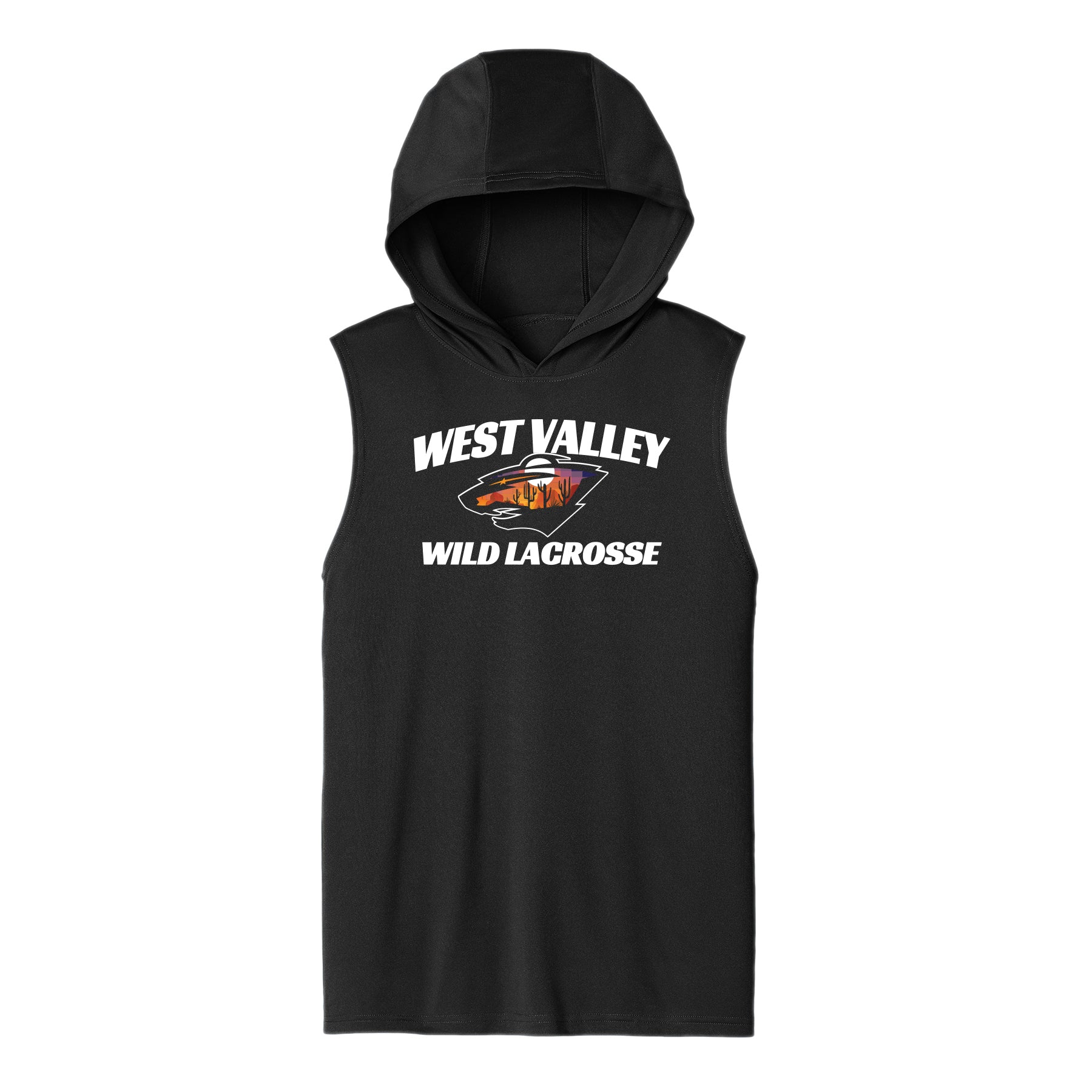 West Valley Wild Lacrosse Unisex Dri Fit Hooded Tank