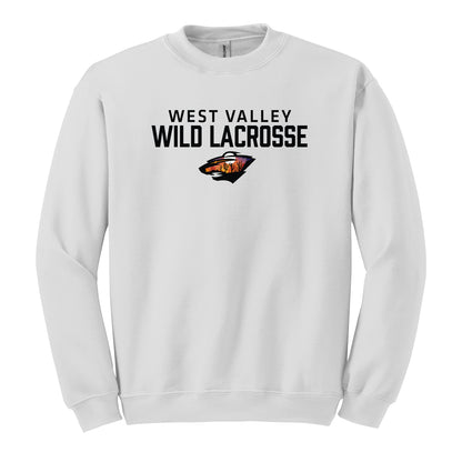 West Valley Wild Lacrosse Stacked Unisex Crewneck Sweatshirt