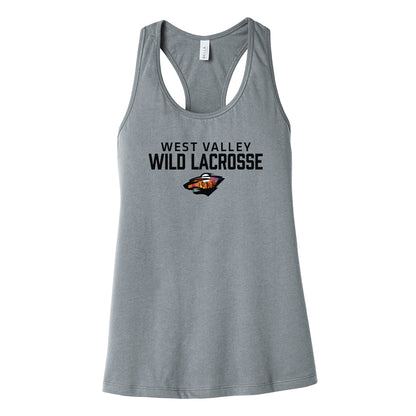 West Valley Wild Lacrosse Stacked Women's Racerback Tank