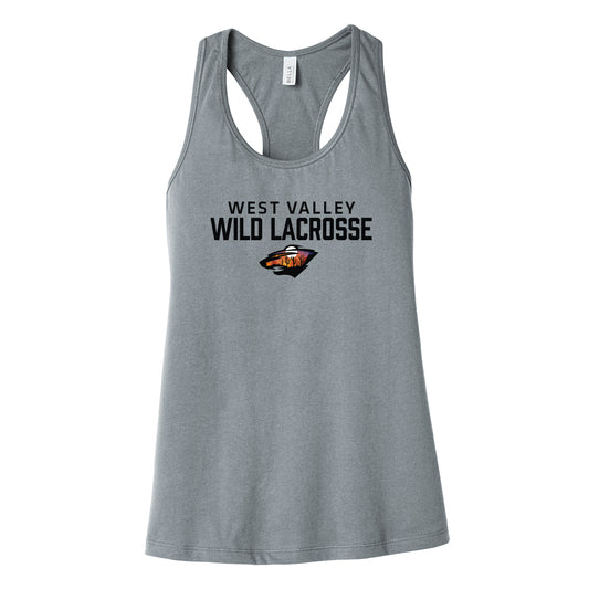 West Valley Wild Lacrosse Stacked Women's Racerback Tank