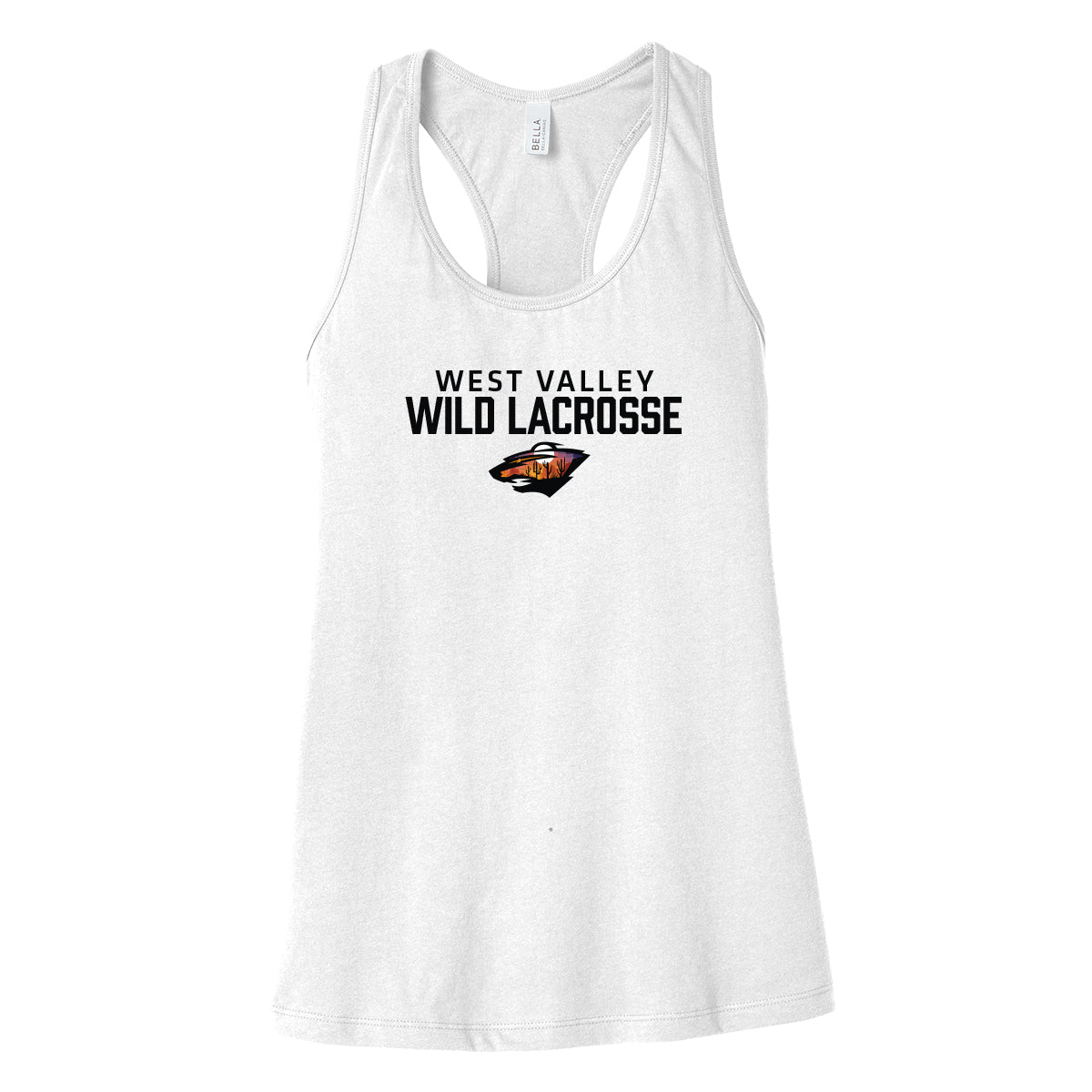 West Valley Wild Lacrosse Stacked Women's Racerback Tank