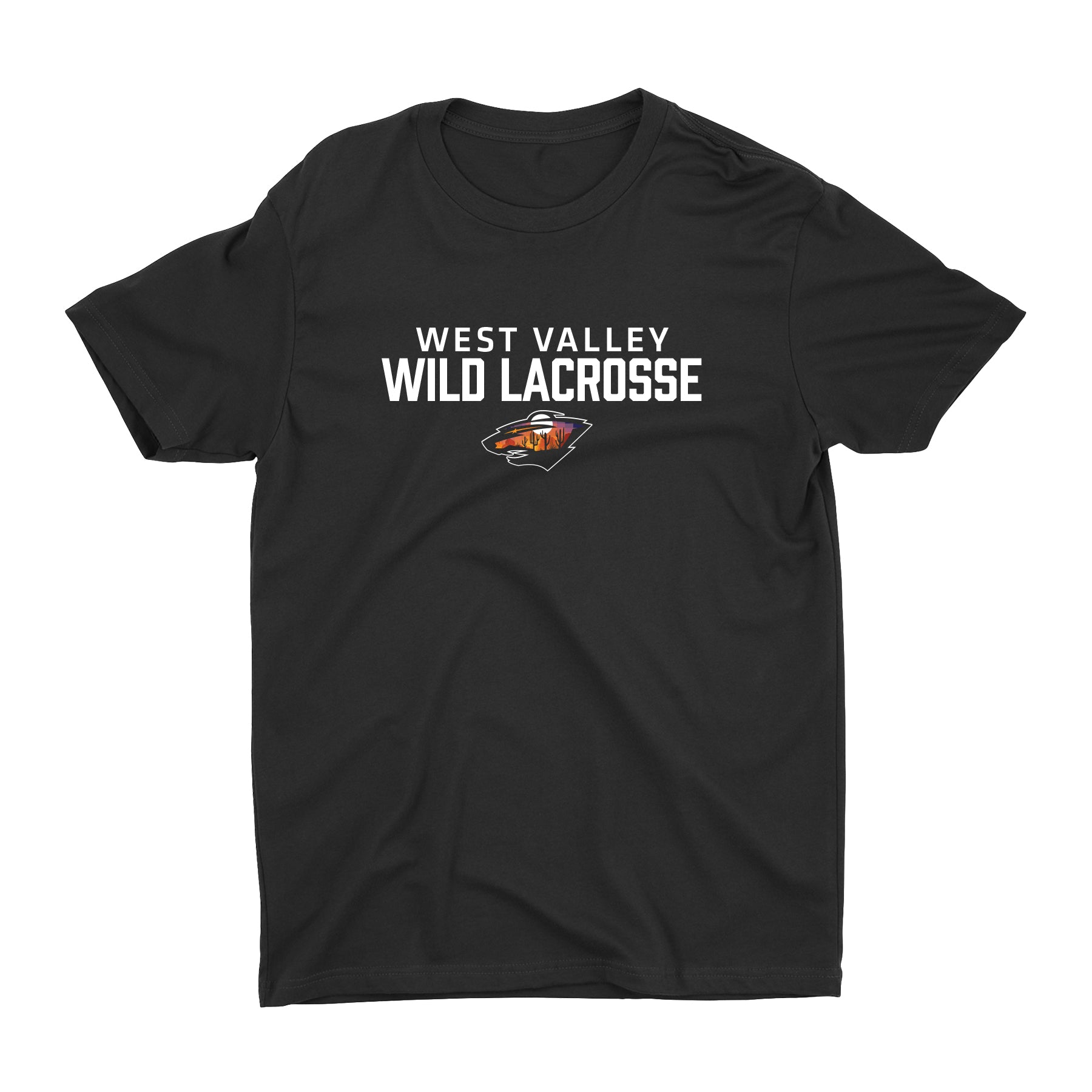 West Valley Wild Lacrosse Stacked Unisex Tee