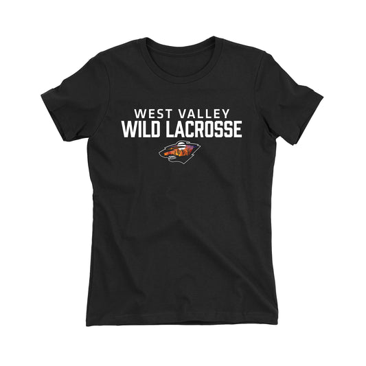West Valley Wild Lacrosse Stacked Women's Fit Tee