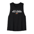 West Valley Wild Lacrosse Stacked Cropped Racerback Tank
