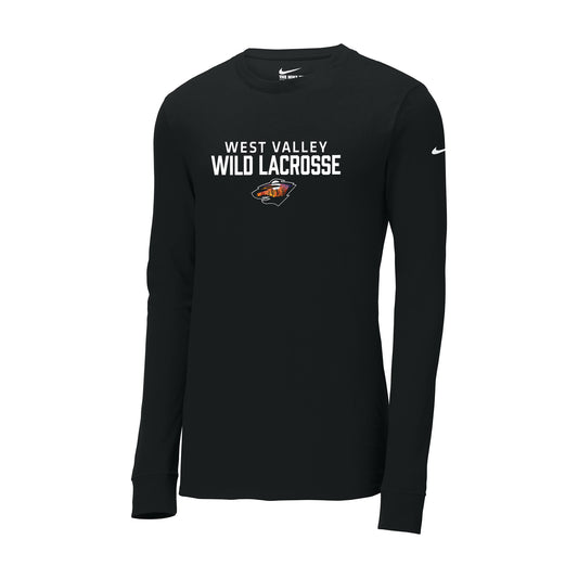 West Valley Wild Lacrosse Stacked Nike Long Sleeve Tee