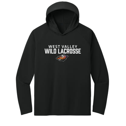West Valley Wild Lacrosse Stacked Performance Hooded Long Sleeve Tee