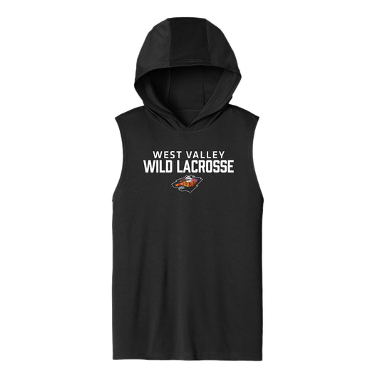 West Valley Wild Lacrosse Stacked Unisex Dri Fit Hooded Tank