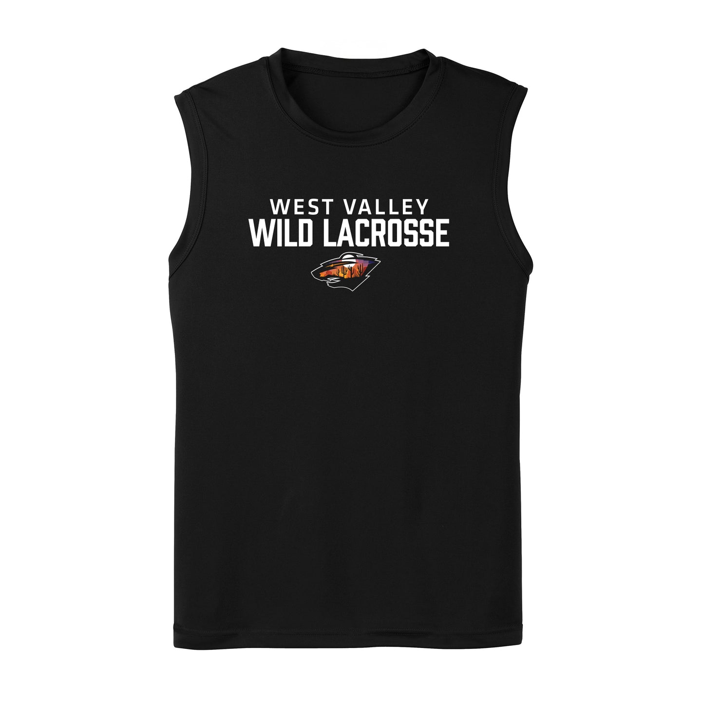 West Valley Wild Lacrosse Stacked Performance Sleeveless Tank