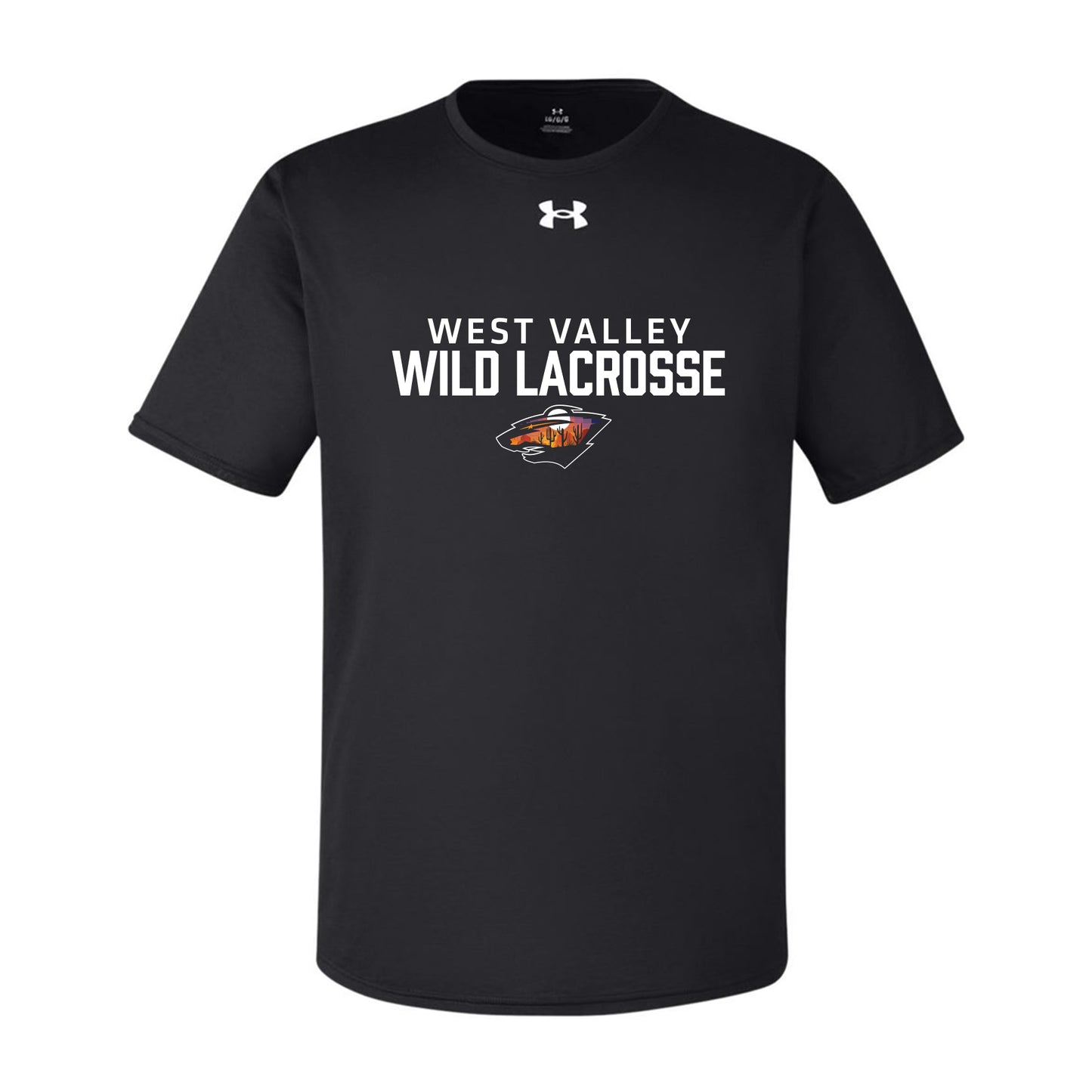 West Valley Wild Lacrosse Stacked Under Armour Tee