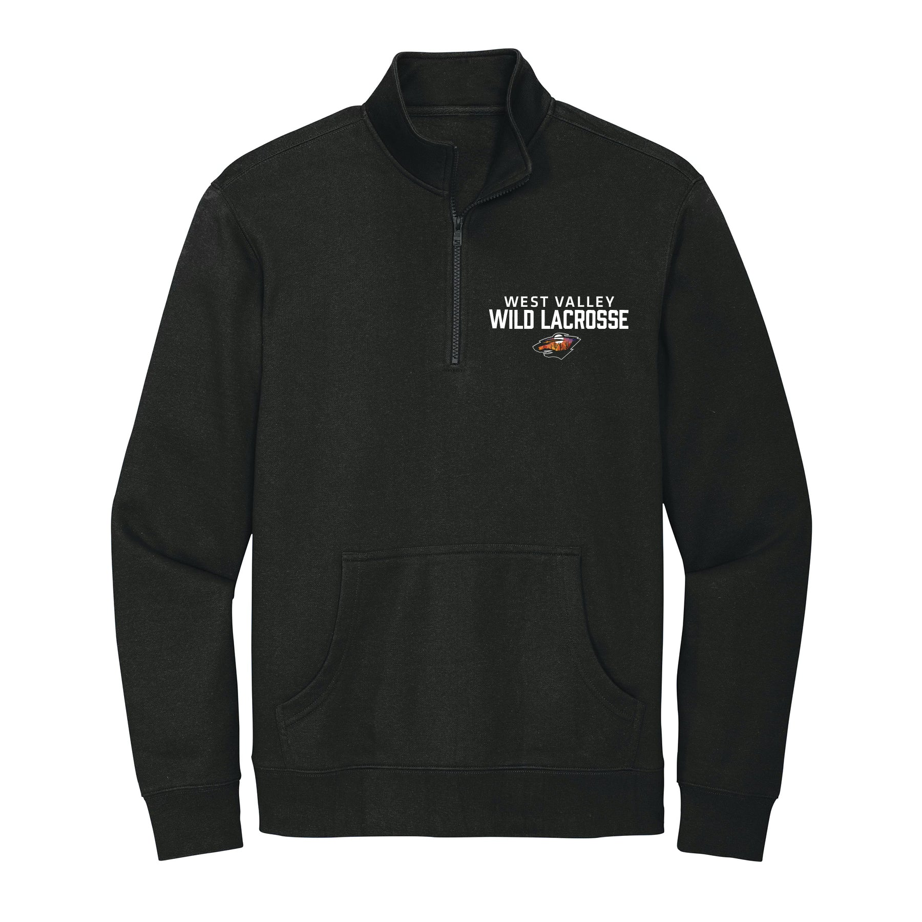 West Valley Wild Lacrosse Stacked 1/4 Zip Fleece