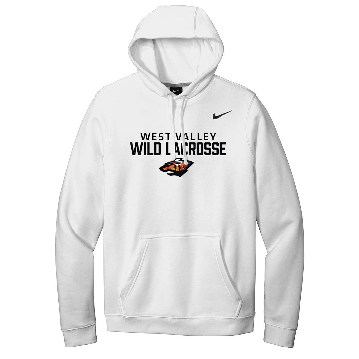 West Valley Wild Lacrosse Stacked Nike Hoodie