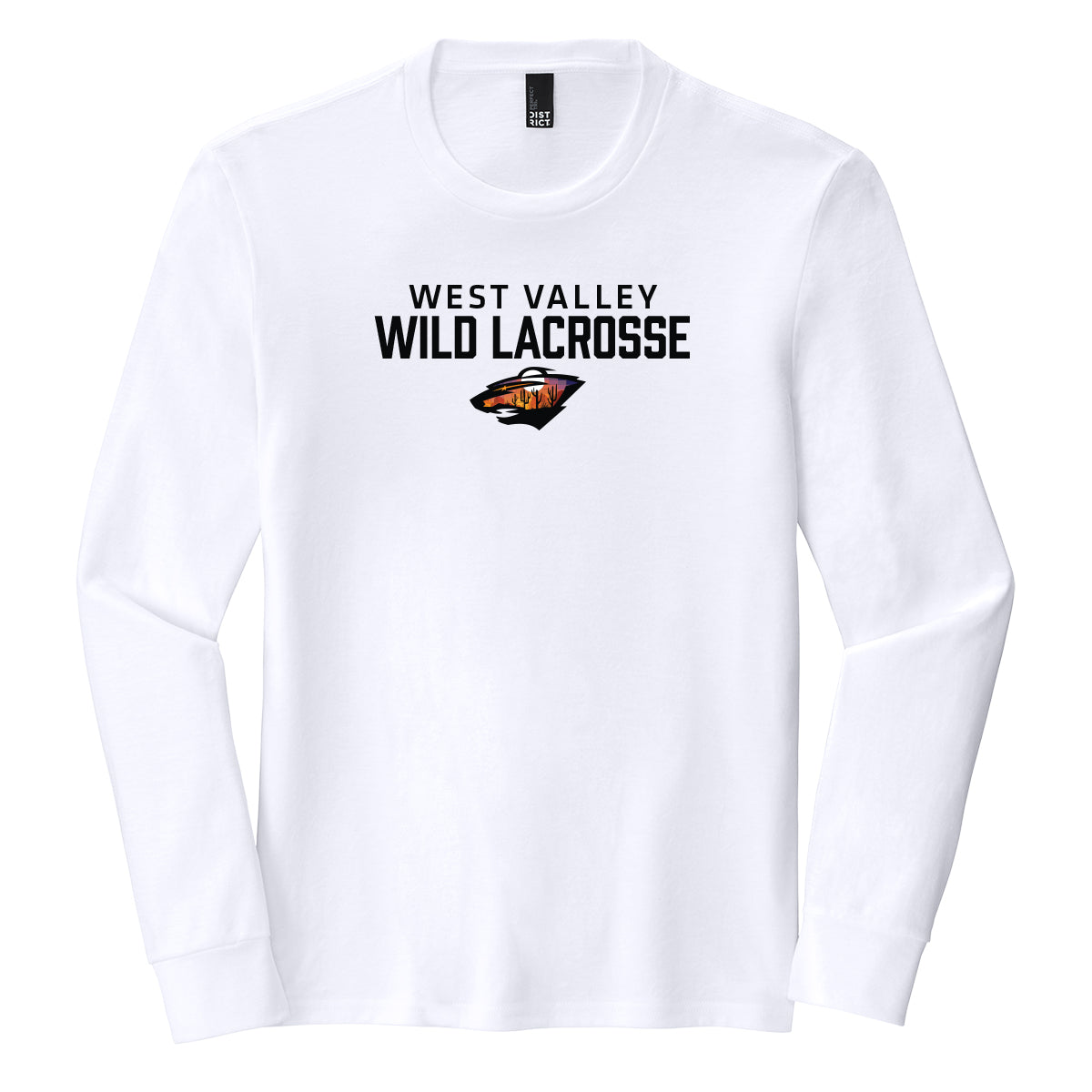 West Valley Wild Lacrosse Stacked Unisex Long Sleeve Tee
