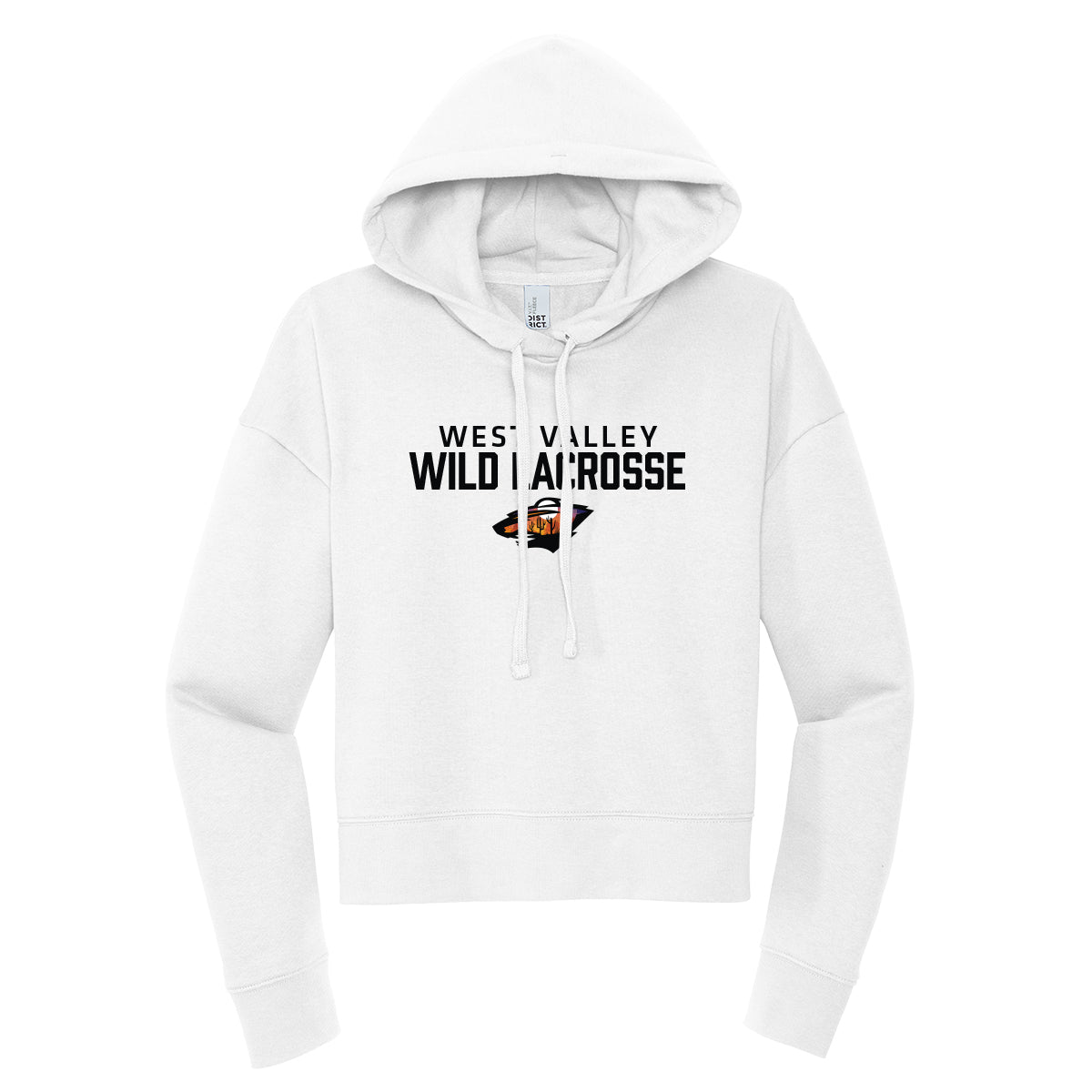 West Valley Wild Lacrosse Stacked Cropped Hoodie