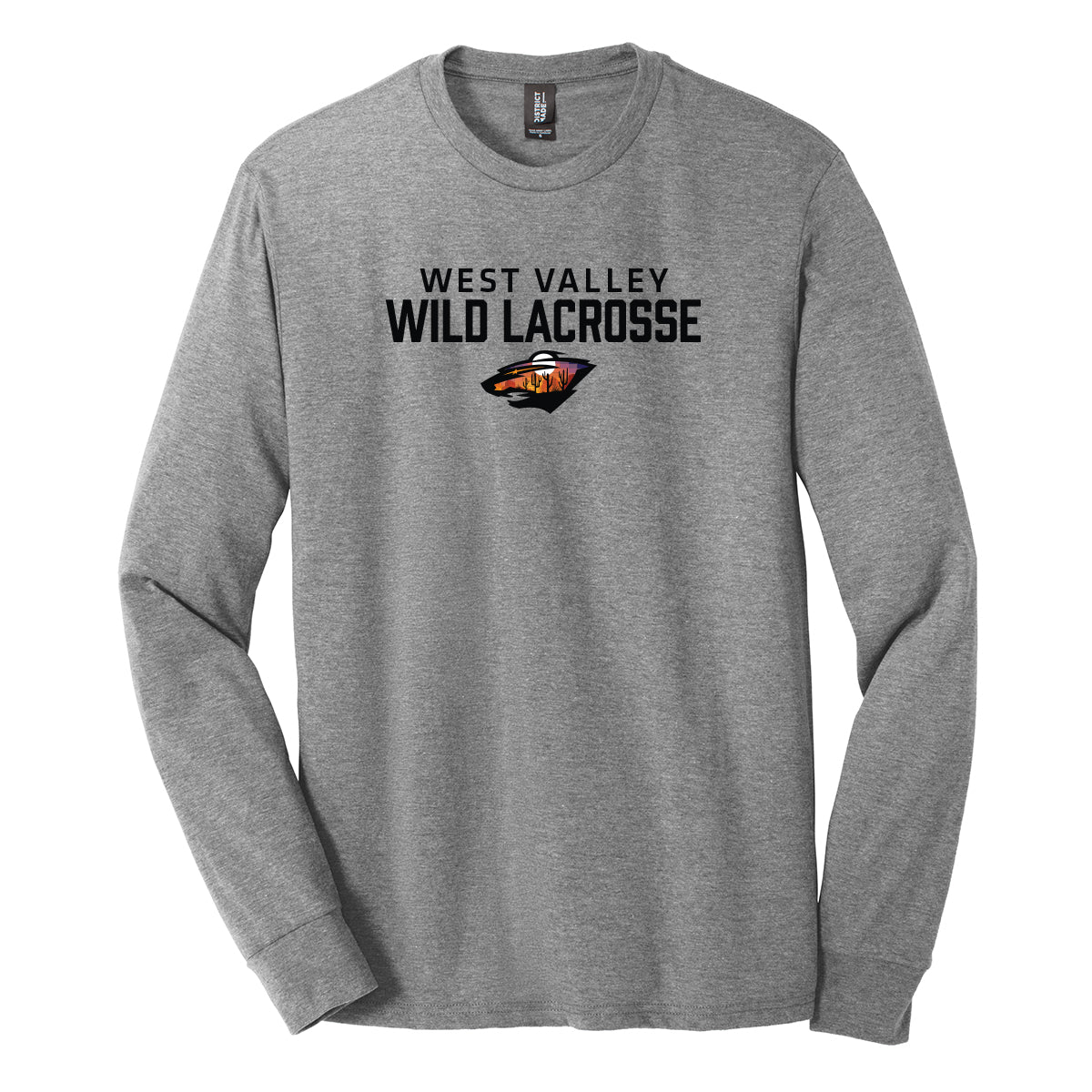 West Valley Wild Lacrosse Stacked Unisex Long Sleeve Tee