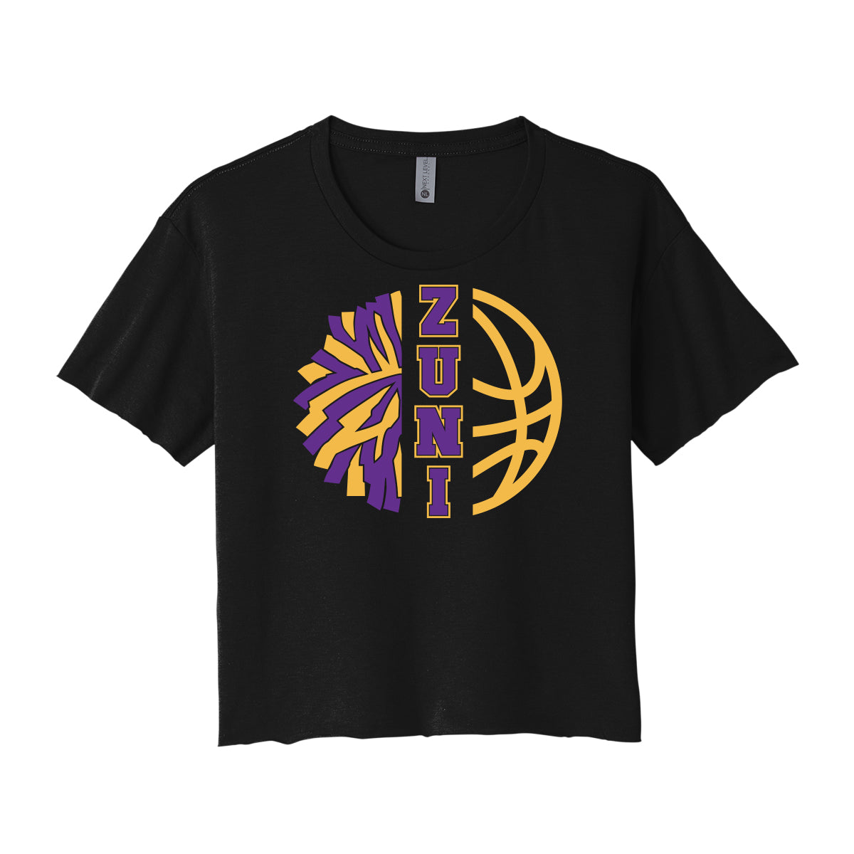 Zuni Hills Cheer/Basketball Cropped Tee