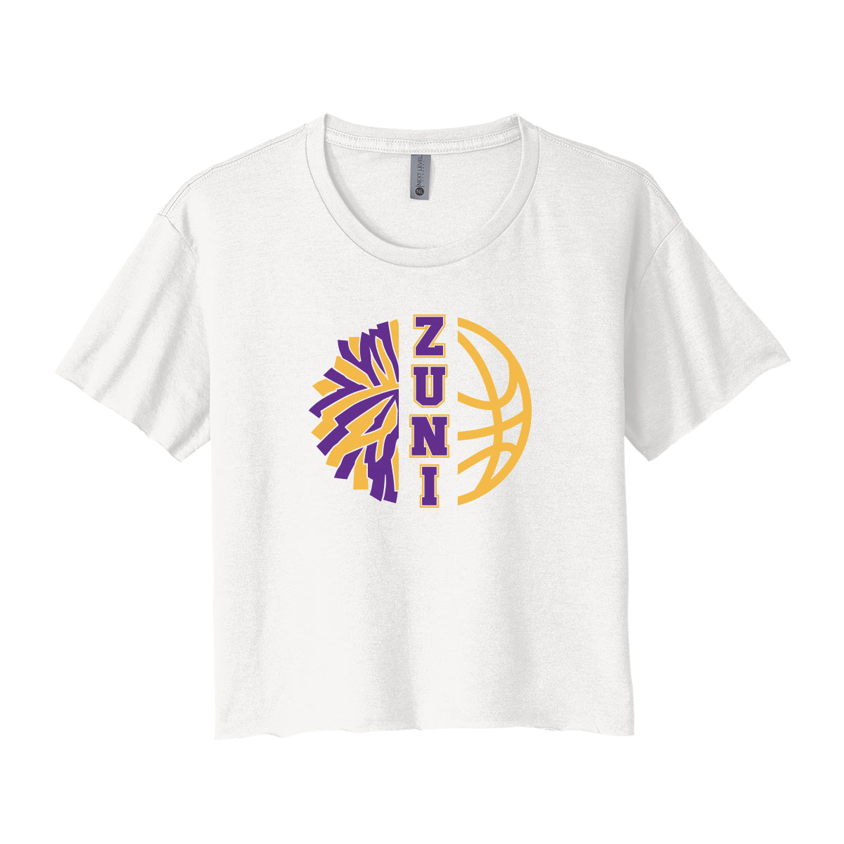 Zuni Hills Cheer/Basketball Cropped Tee