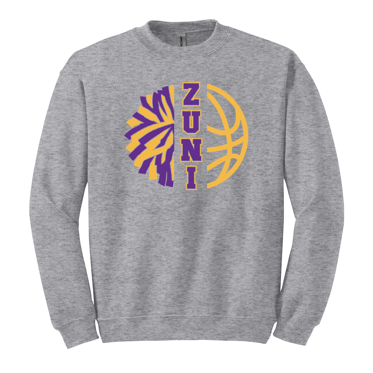 Zuni Hills Cheer/Basketball Crewneck Sweatshirt