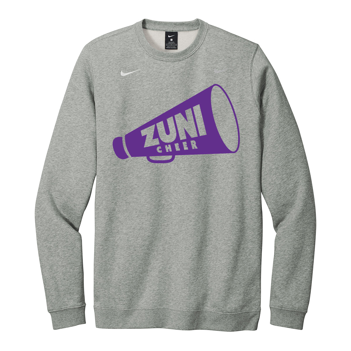 Zuni Cheer Megaphone Nike Crewneck Sweatshirt