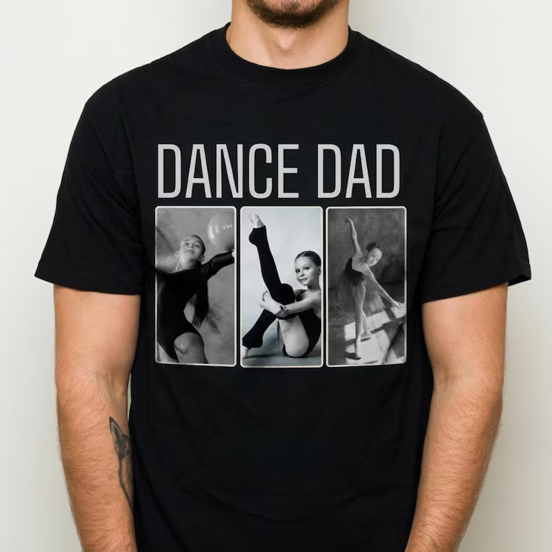 Dance Dad Custom 3 Photo Unisex Tee