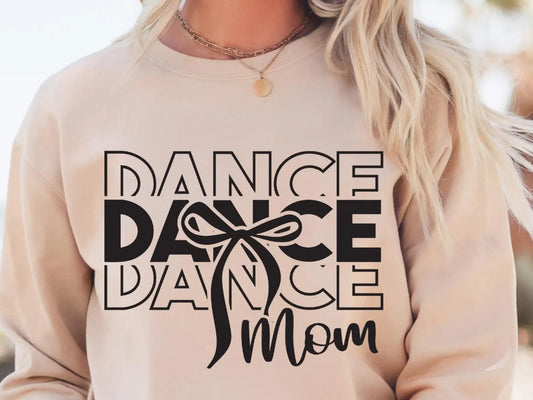 Dance Mom Bow Crewneck Sweatshirt