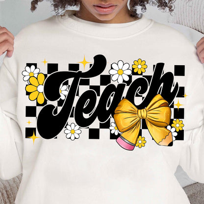 Teach (Sunflower) Unisex Crewneck Sweatshirt